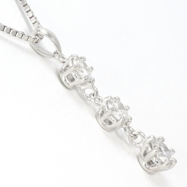 K18 White Gold Diamond Necklace