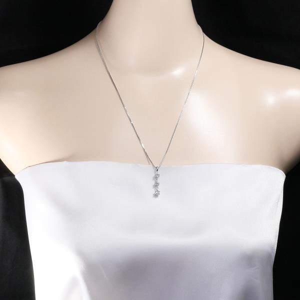 K18 White Gold Diamond Necklace 18K WG