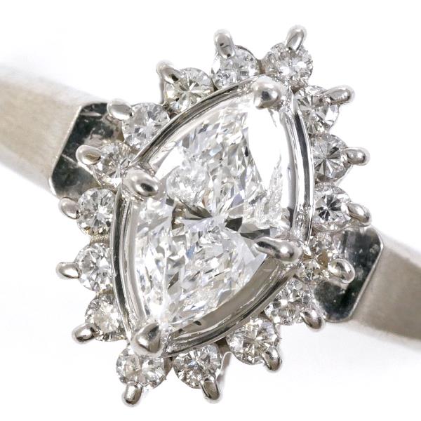 PT850 Platinum Diamond Ring 16