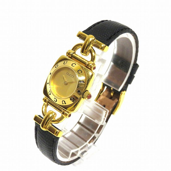 Gucci 6300L Quartz Gold Dial Ladies Watch in Good Condition