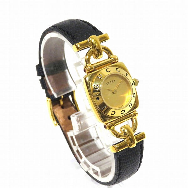 Gucci 6300L Quartz Gold Dial Ladies Watch in Good Condition