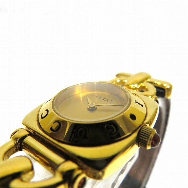 Gucci 6300L Quartz Gold Dial Ladies Watch in Good Condition