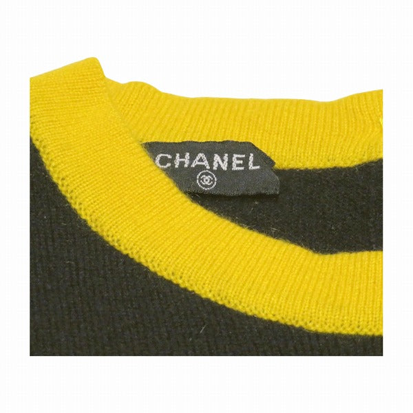 Chanel Cashmere Short Sleeve Knit Top