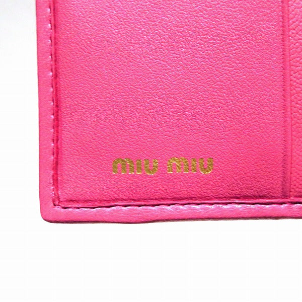 Miu Miu Matelassé Quilted Compact Wallet