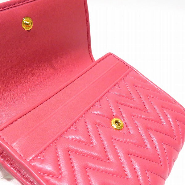 Miu Miu Matelassé Quilted Compact Wallet