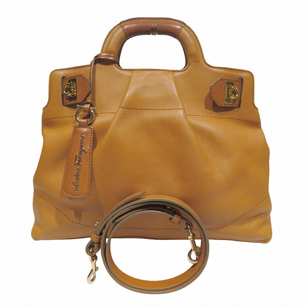 Salvatore Ferragamo Gancini 2WAY Leather Bag