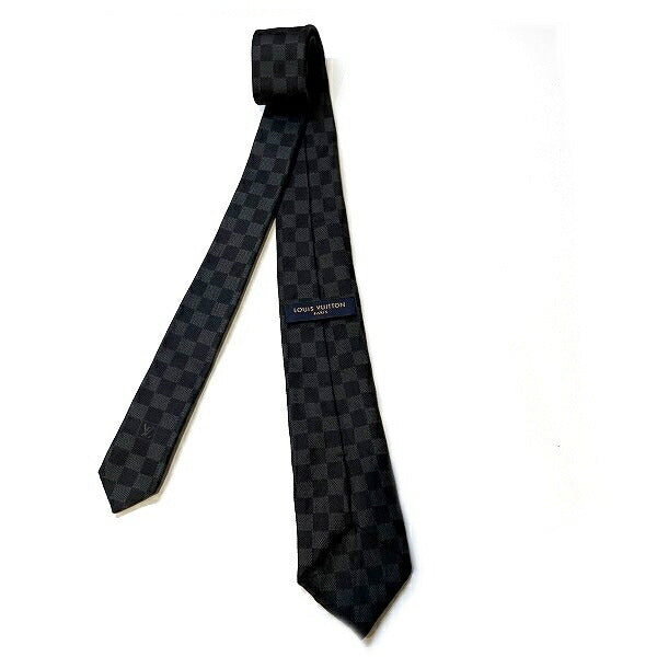 Louis Vuitton Damier Classic Necktie Canvas Necktie M78752 in Good condition