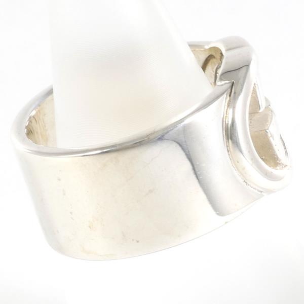 Gucci Interlocking G Silver Ring Size 12 in Excellent Condition