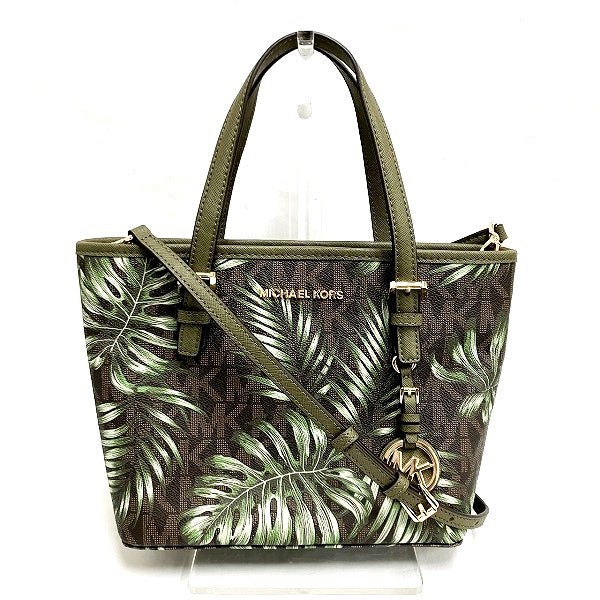 Michael Kors Palm Tree 2WAY Handbag 35T8GTVT0B in Good Condition