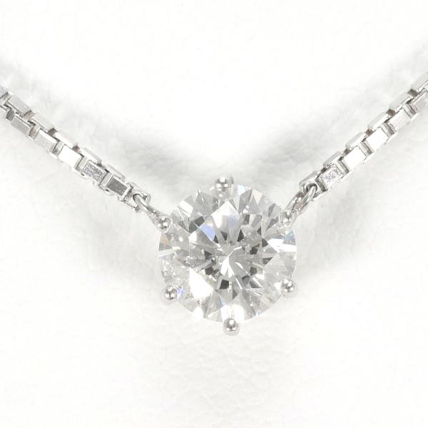 PT850 Platinum Diamond Necklace 0.539 SI2 in Excellent Condition