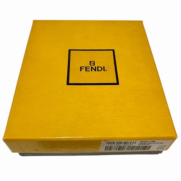 Fendi Zucca Canvas Leather Trifold Wallet 2251-30794 in Good Condition