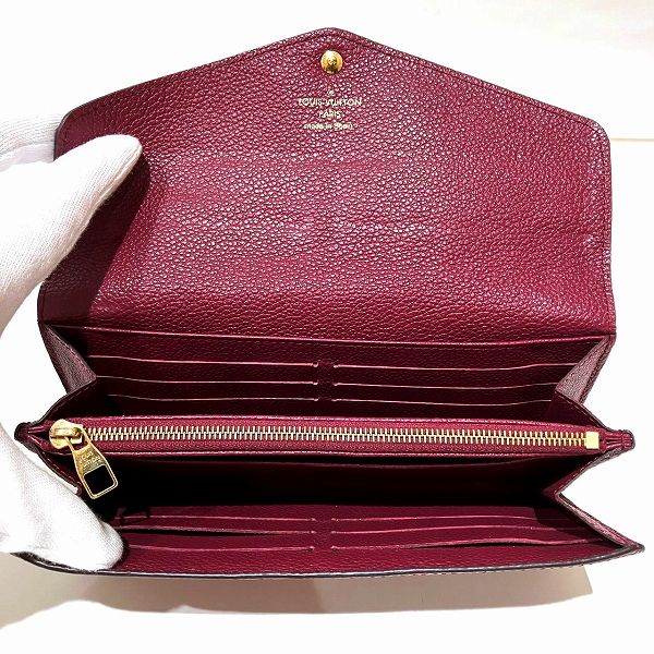 Louis Vuitton Monogram Empreinte Leather Sarah Wallet M61181 in Good Condition