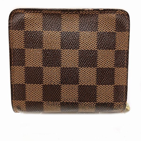 Louis Vuitton Damier Compact Zip Wallet N61668 in Good Condition