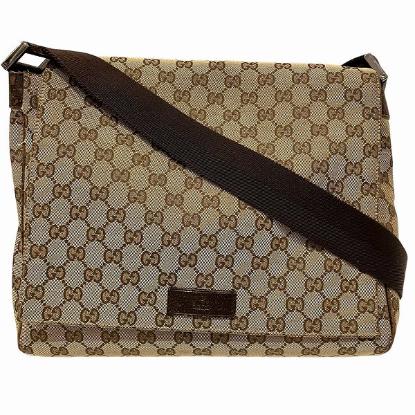 Gucci GG Canvas Messenger Shoulder Bag 146236