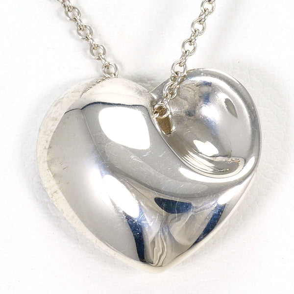 Tiffany Co. Folded Heart Silver 925 Necklace