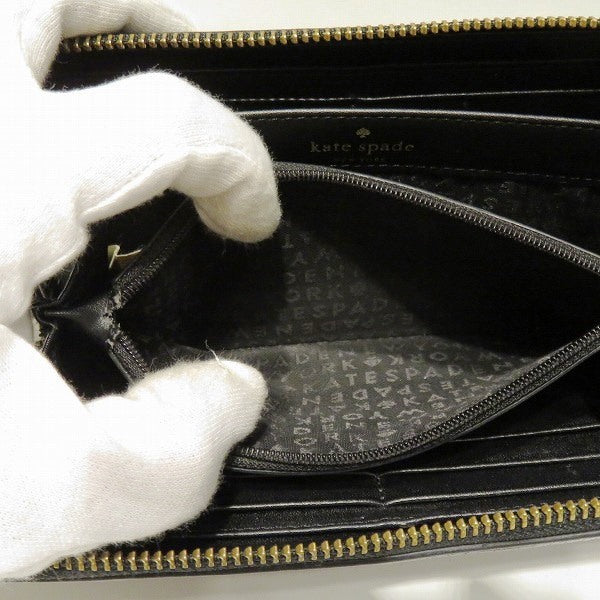 Kate Spade Leather Zip-Around Long Wallet WLRU2264 in Good Condition