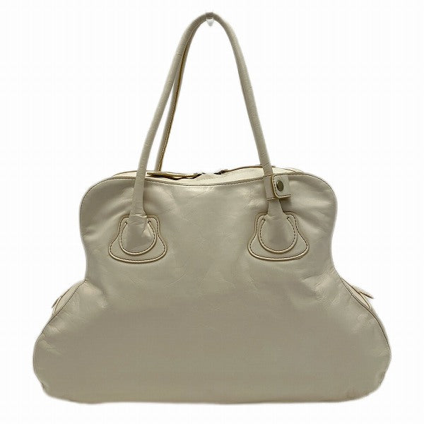 Bea Trosso Leather Ivory Handbag Unisex in Good Condition