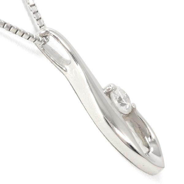 PT900 Platinum PT850 Necklace Featuring 0.31ct Diamond, Total Weight Approximately 6.6g, Length roughly 40cm
