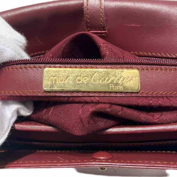 Cartier Must Line Leather Shoulder Bag in Good Condition