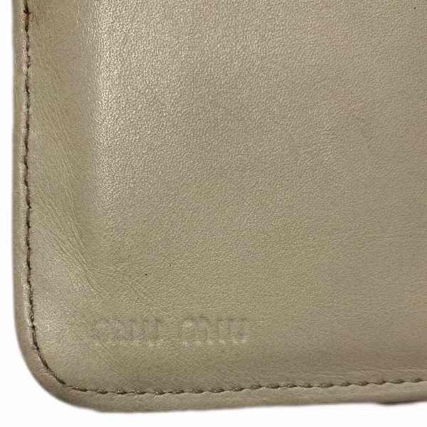 Miu Miu Leather Bifold Wallet 5M1120 in Good Condition