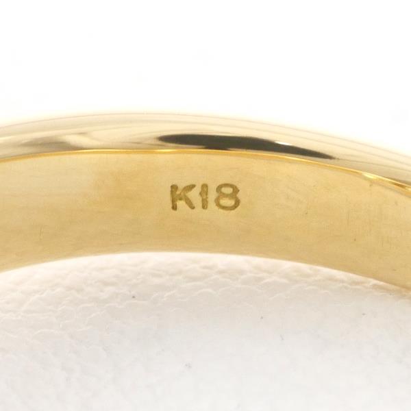 K18 Yellow Gold Diamond Ring 13 Size in Excellent Condition