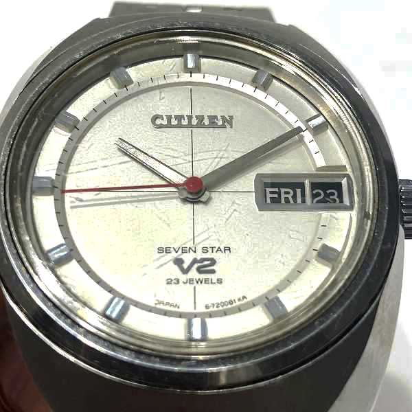 Citizen Seven Star V2 Automatic Watch 4-720113T in Fair Condition