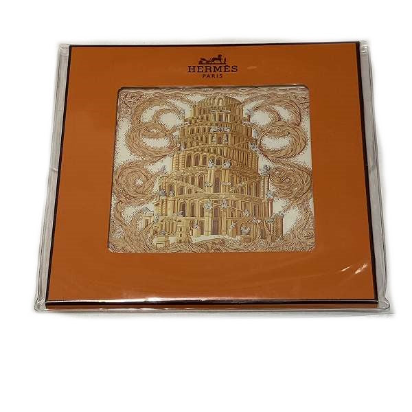 Hermes Silk Scarf Carré 90 Babel River