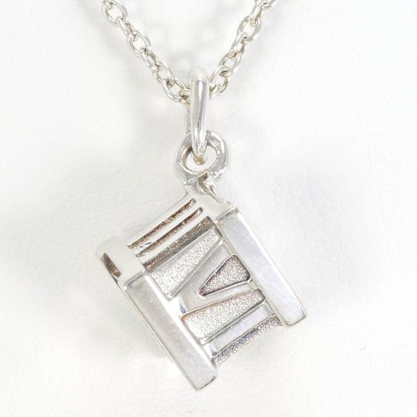 Tiffany & Co Atlas Cube Silver Necklace in Excellent Condition