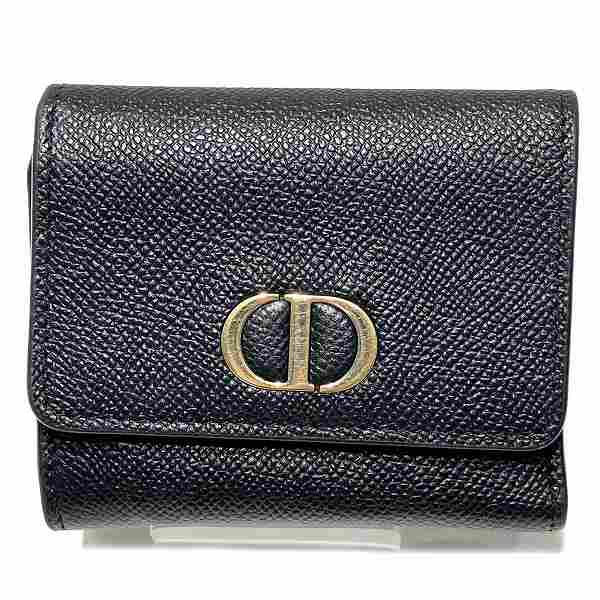 Dior Black Trifold Wallet S2057