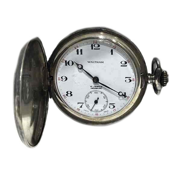 Waltham Hunter Case Hand-Wound Pocket Watch