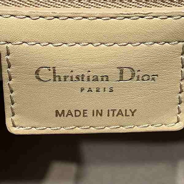 Dior Panarea Cannage Tote Bag PVC Canvas Leather in Good Condition