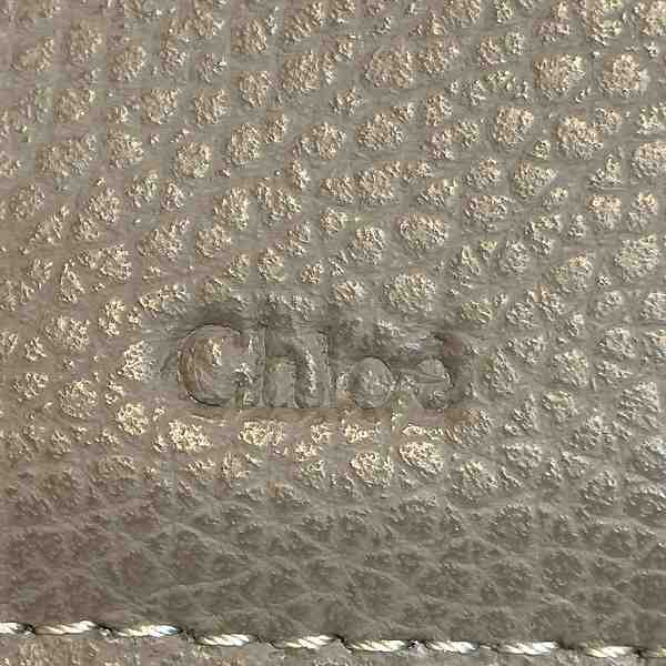 Chloe Daryl Mottled Gray Leather Mini Tri-Fold Wallet in Good Condition