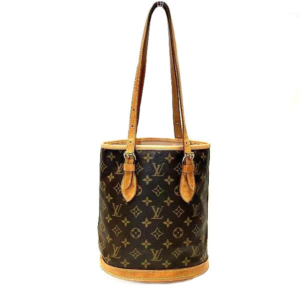 Louis Vuitton Monogram Petit Bucket Tote Bag M42238 in Good Condition