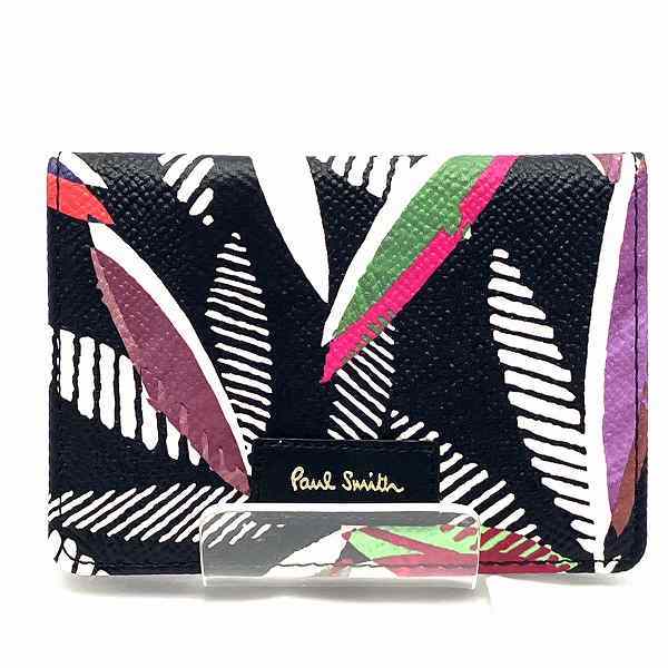 Paul Smith Leaf Pattern Leather Card Case