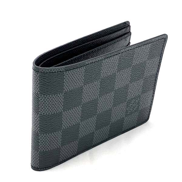 Louis Vuitton Damier Graphite Multiple Wallet N62663 in Pristine Condition