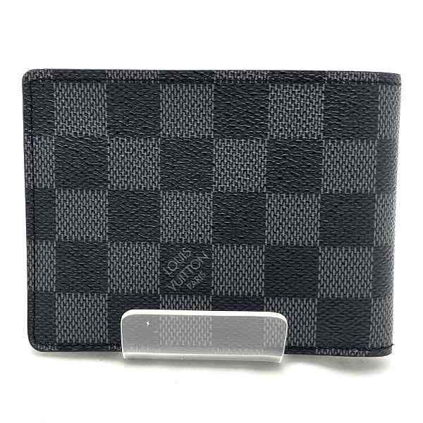 Louis Vuitton Damier Graphite Multiple Wallet N62663 in Pristine Condition