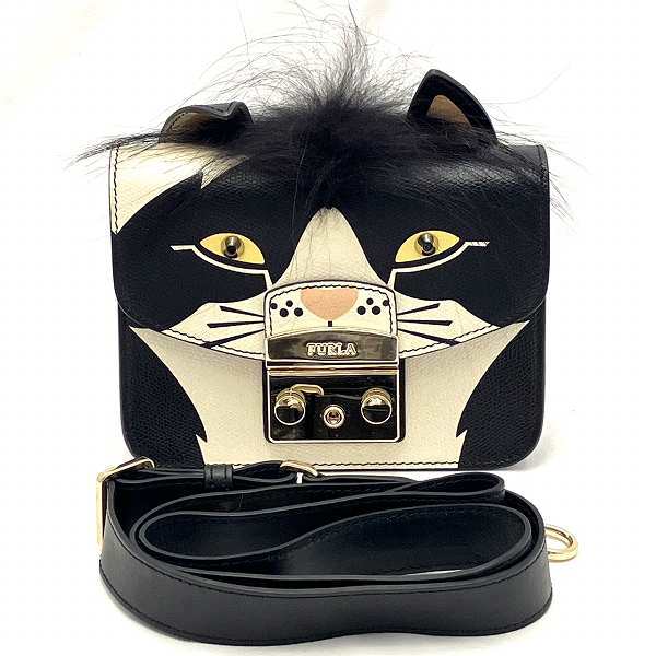 Furla Metropolis Cat Mini Shoulder Bag in Good Condition