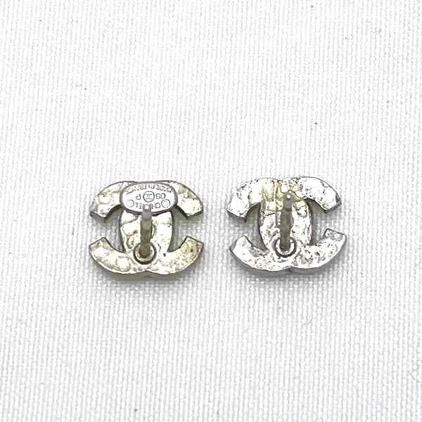 Chanel Coco Mark Rhinestone Earrings 06P in Good Condition