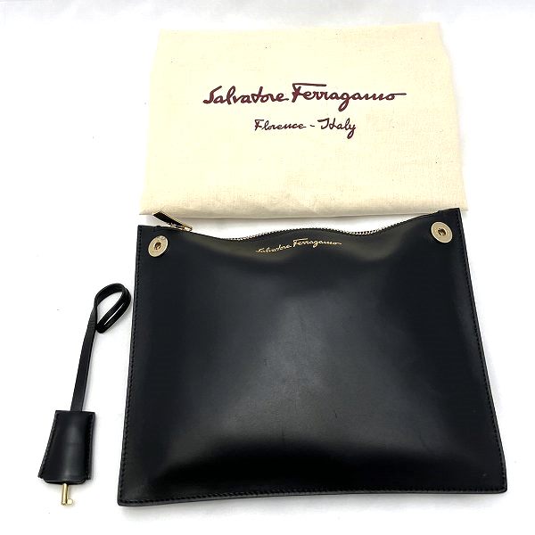 Salvatore Ferragamo Gancini Leather Handbag