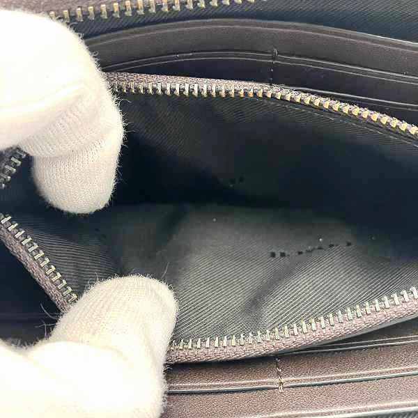 Coach Leather Zip Around Long Wallet 5014 in Good Condition