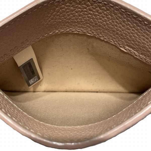 Chloe Pink Beige Leather Card Case in Good Condition