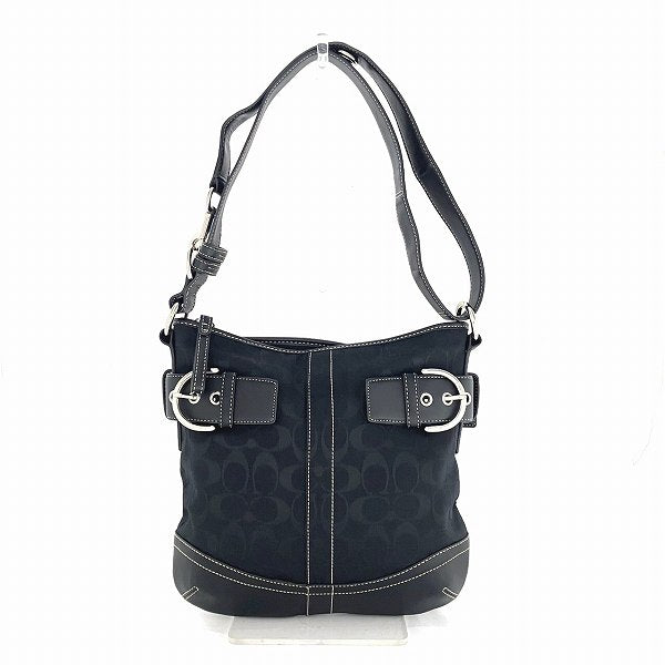 Coach Signature Leather Crossbody Bag F03574 in Great Condition