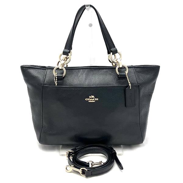 Coach Leather 2WAY Handbag 35030