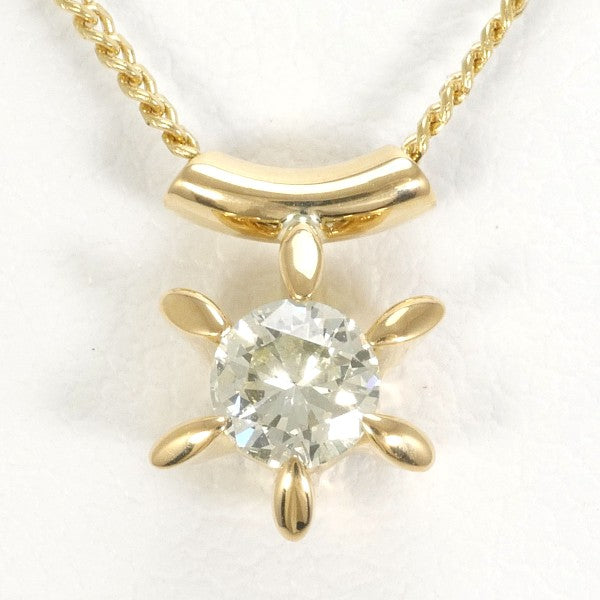 K18 Yellow Gold Diamond Necklace 0.20ct