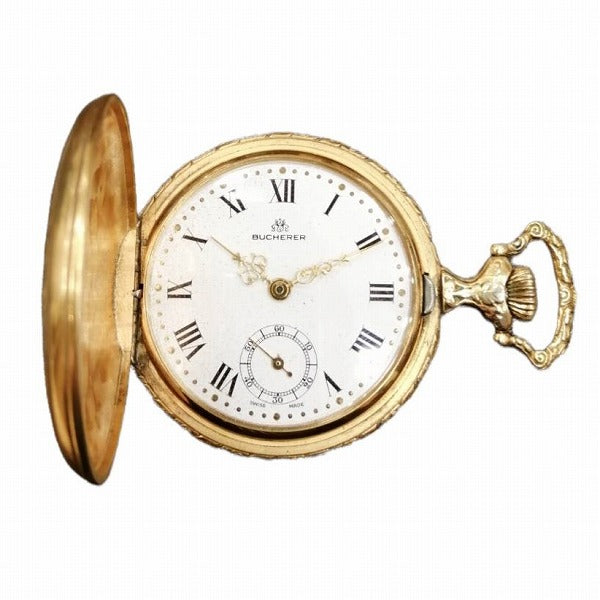 Buffetler Antique Hand-Wound Pocket Watch in Fair Condition