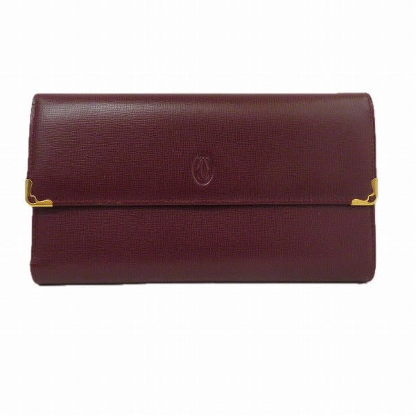 Cartier Must Leather Trifold Wallet in Good Condition