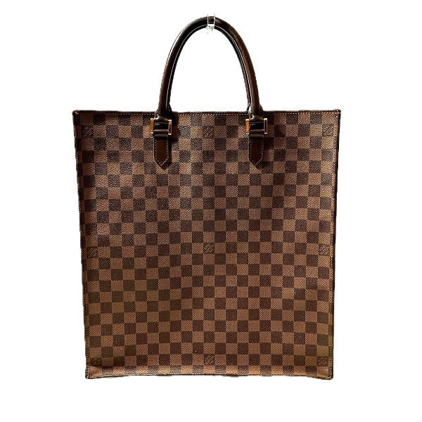 Louis Vuitton Damier Ebene Sac Plat Tote Bag N51140 in Good Condition