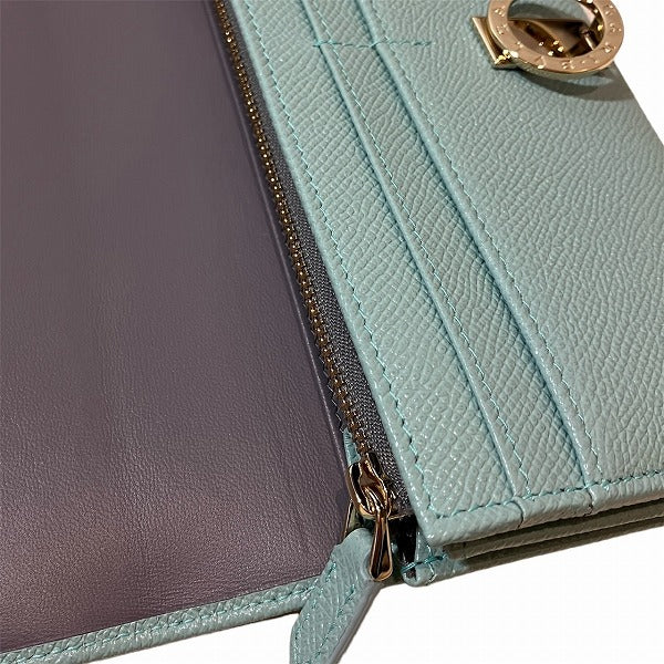 Bvlgari Leather Bifold Long Wallet