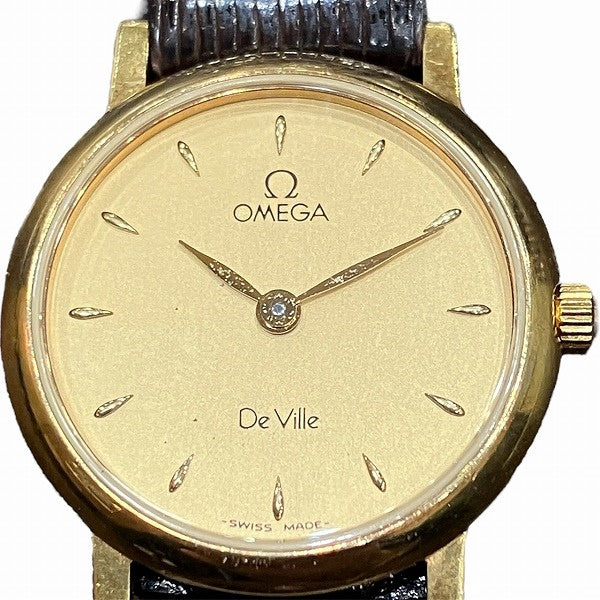 Omega De Ville Quartz K18YG Watch