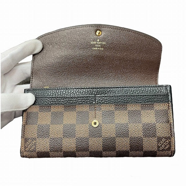 Louis Vuitton Damier Portefeuille Normandie Long Wallet N61261 in Good Condition